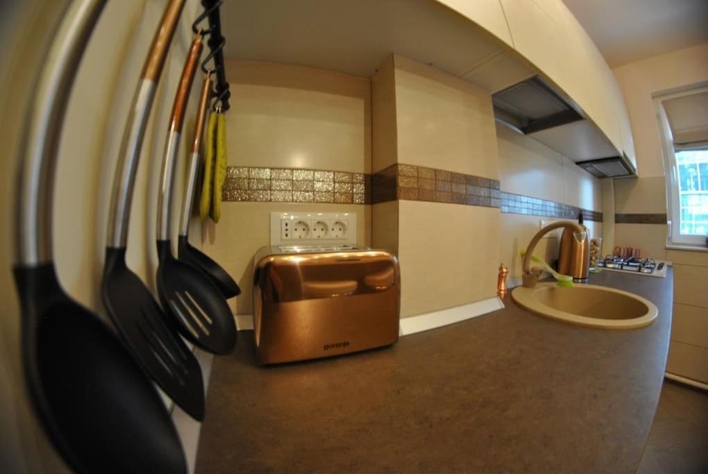 Modern & Central Apartment In North Of Bukares Bagian luar foto